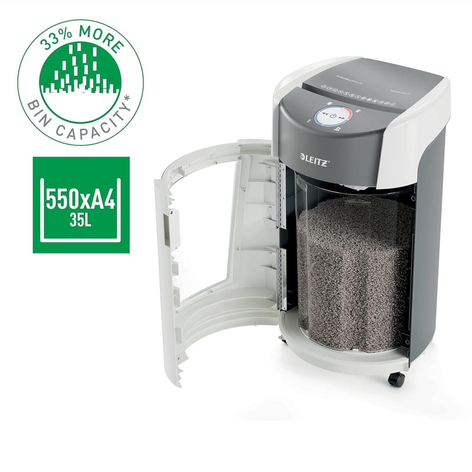 LEITZ M shredder OptiMax Office Micro Cut Paper Shredder - Image 5