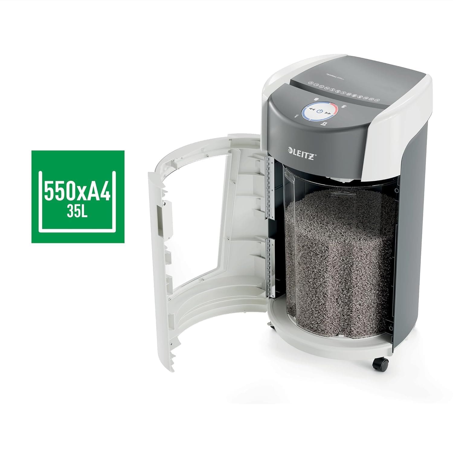 LEITZ X Shredder Office Cross Cut Paper Shredder - Image 3
