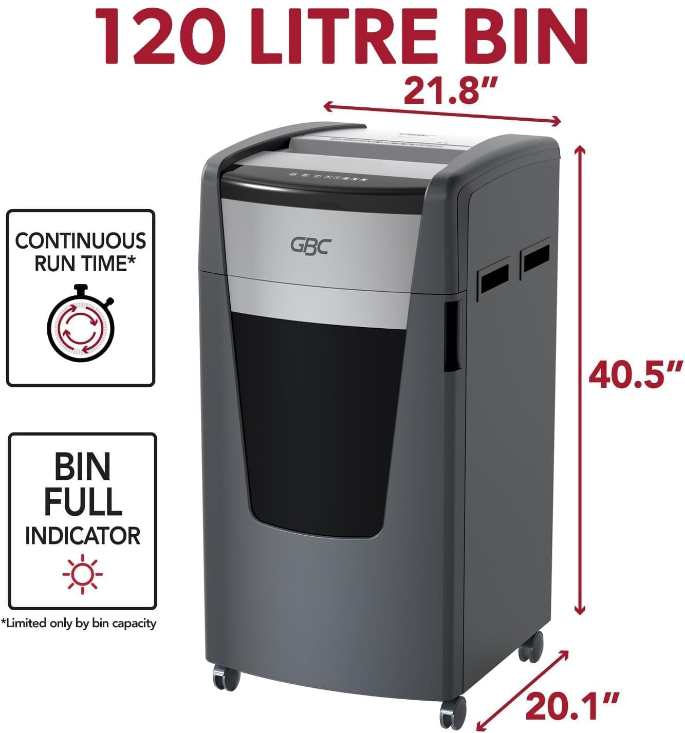 GBC ShredMaster XP520+ Heavy Duty Professional Paper shredder - Image 6