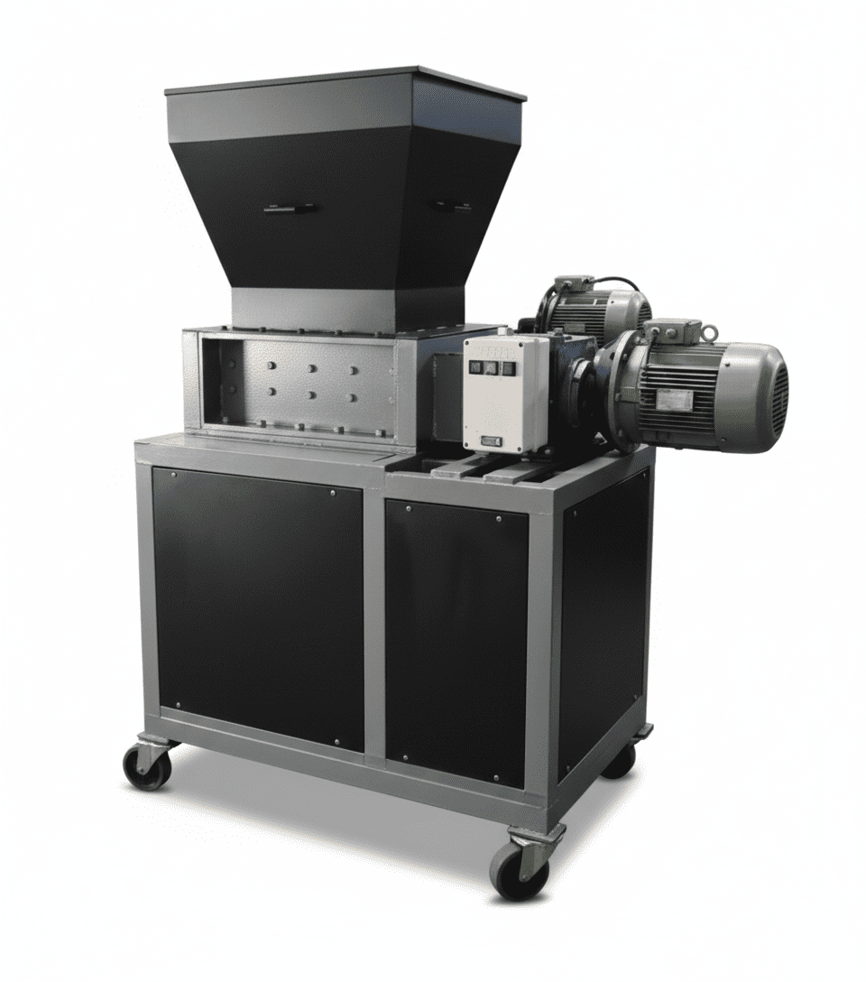 Packaging waste shredder